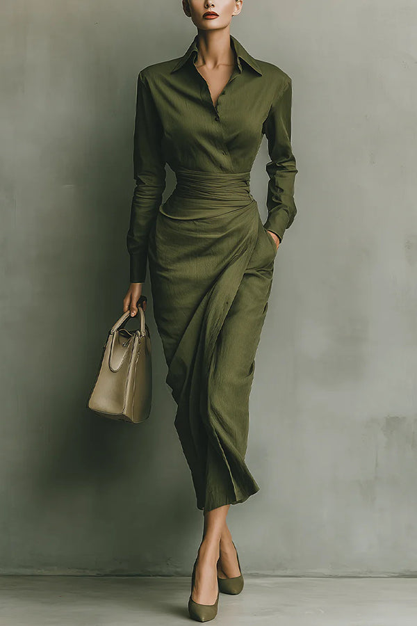 Meliora | Wrap-Style Maxi Klänning
