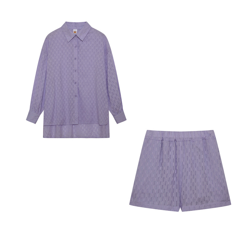 Elizabeth - Lätt skjorta och shorts-set