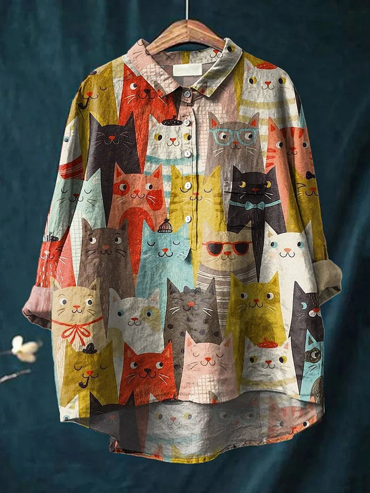 Sheila™ - Kattkonst T-shirt