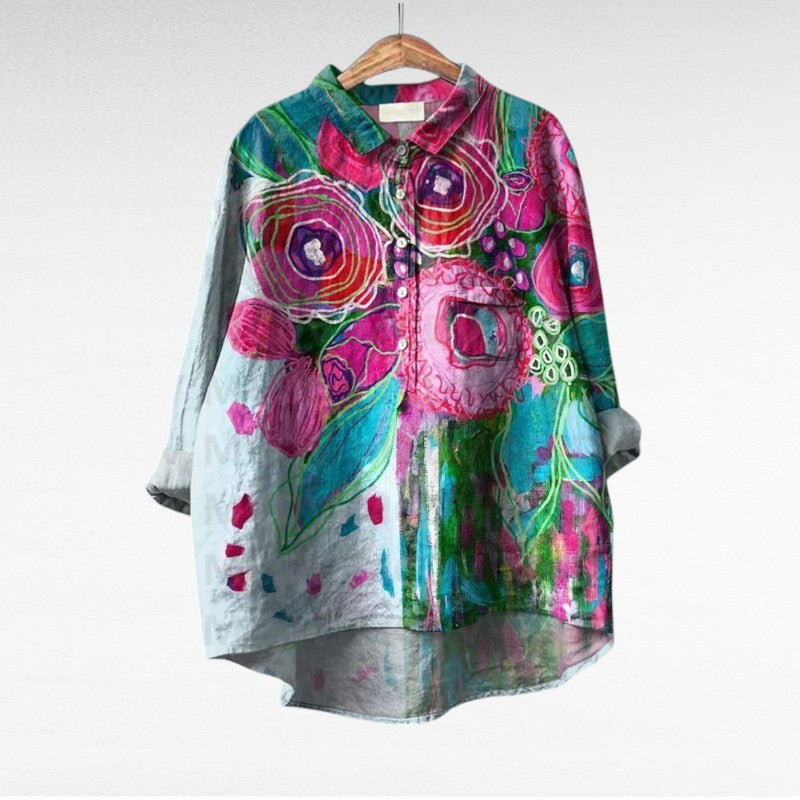 Thérèse | Elegant Linne Sommarblus