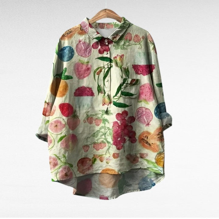 Camille | Elegant Linne Sommarblus