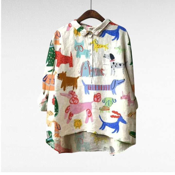 Amélie | Elegant linne sommarblus