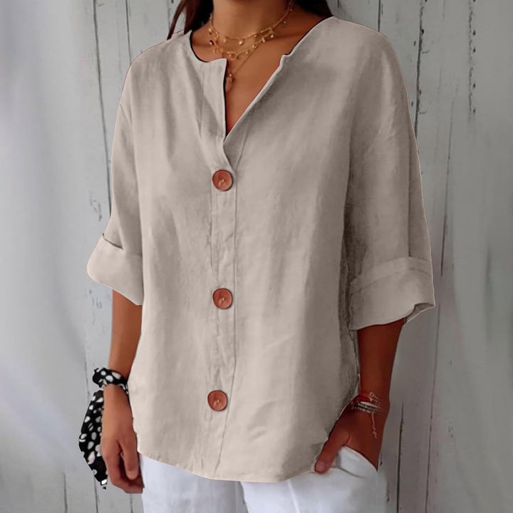 Olivia Lös Linneblus Sommar Lätt Och Bekväm Dammodell