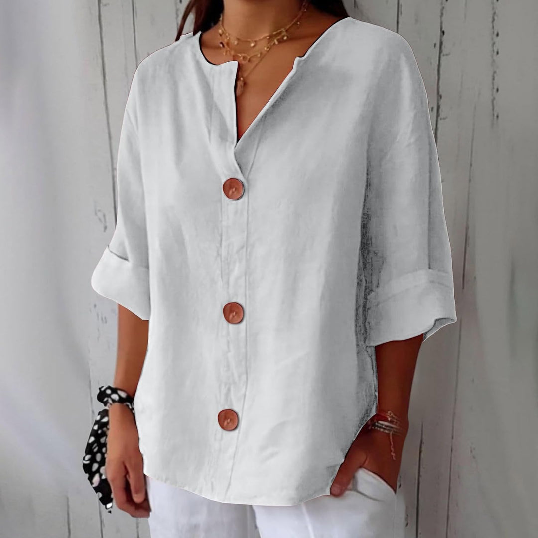 Olivia Lös Linneblus Sommar Lätt Och Bekväm Dammodell