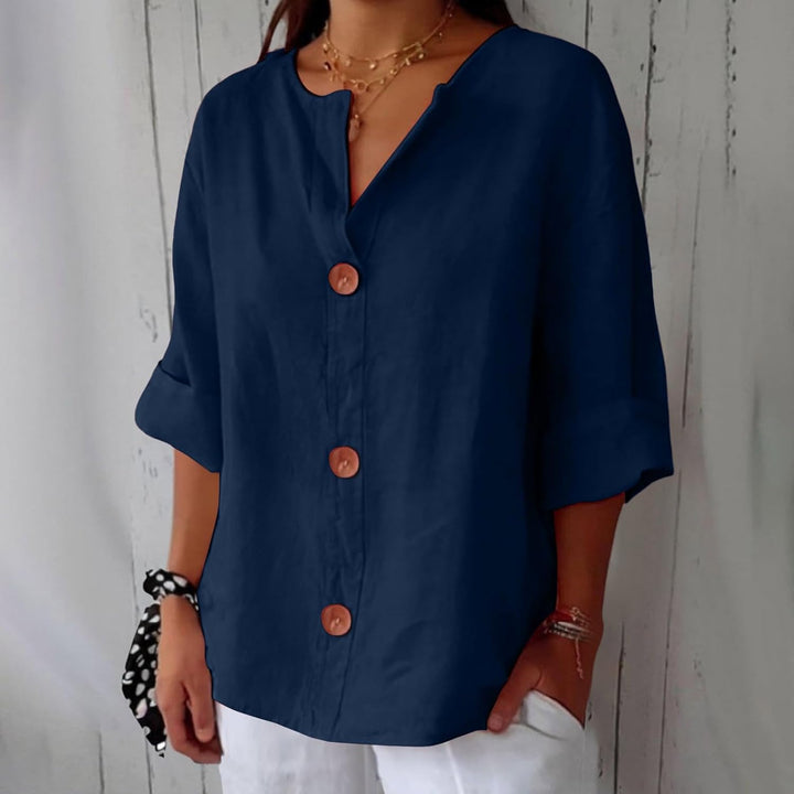 Olivia Lös Linneblus Sommar Lätt Och Bekväm Dammodell