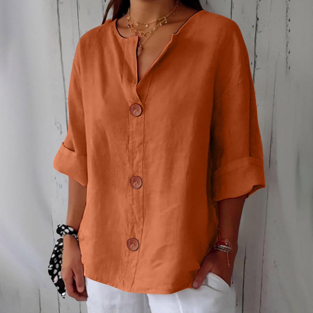 Olivia Lös Linneblus Sommar Lätt Och Bekväm Dammodell