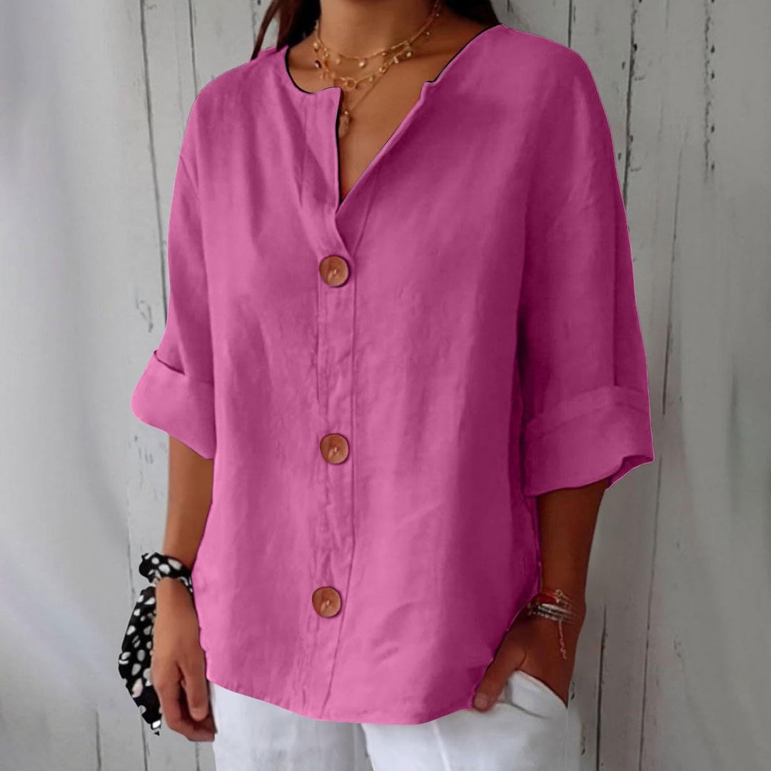 Olivia Lös Linneblus Sommar Lätt Och Bekväm Dammodell