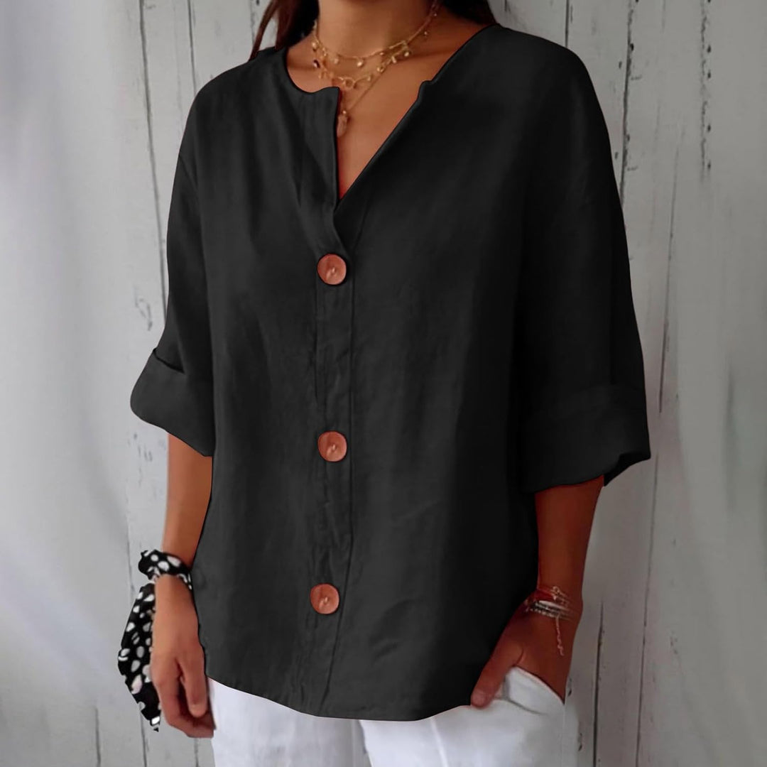 Olivia Lös Linneblus Sommar Lätt Och Bekväm Dammodell