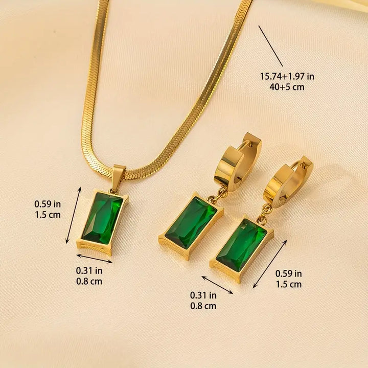 Elegant Iselotte Verdain Guld Smyckeset