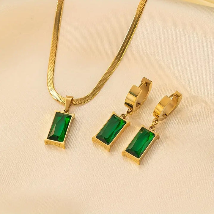 Elegant Iselotte Verdain Guld Smyckeset