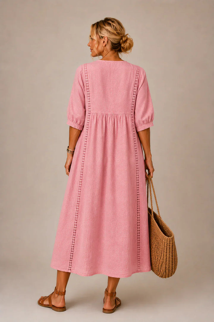INGRID midiklänning lifestyle 2