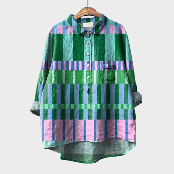 Amber | Elegant Linne Sommarblus