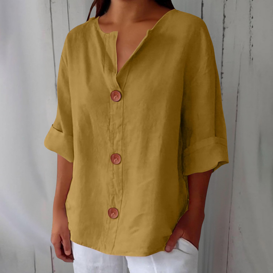 Olivia Lös Linneblus Sommar Lätt Och Bekväm Dammodell