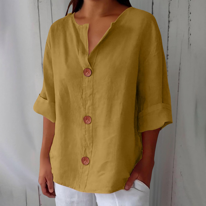 Olivia Lös Linneblus Sommar Lätt Och Bekväm Dammodell