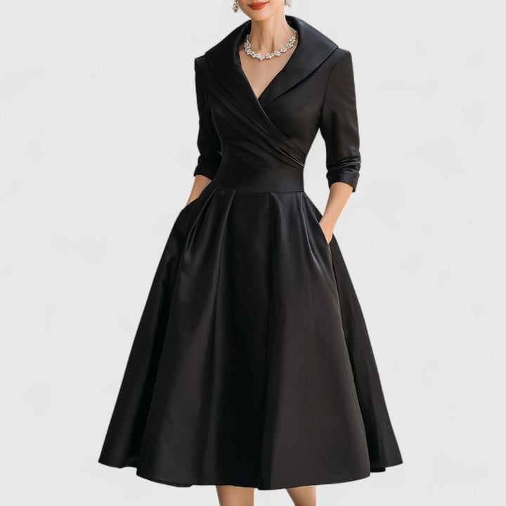 Magdalena - Elegant Midi Klänning