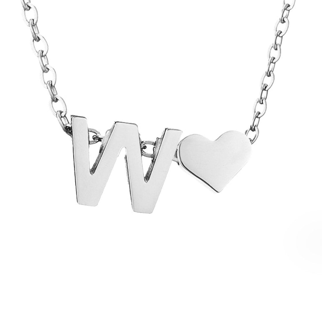 YAHNA | BREV INITIAL SILVER HÄNGSmycke