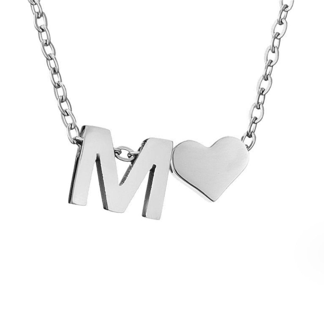 YAHNA | BREV INITIAL SILVER HÄNGSmycke