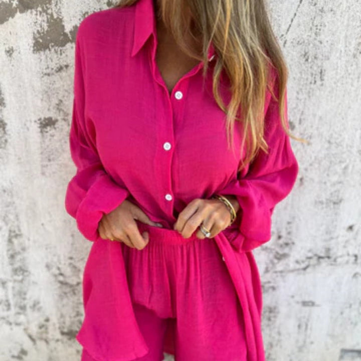 Lyrie - Avslappnad Polo Set