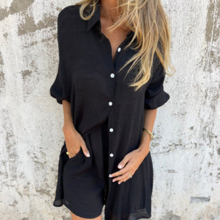 Lyrie - Avslappnad Polo Set