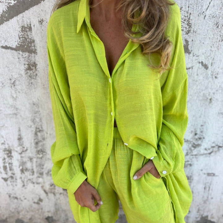 Lyrie - Avslappnad Polo Set
